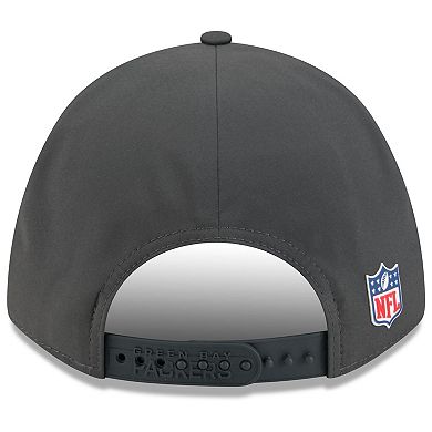 Men's New Era Charcoal Green Bay Packers 2025 Sideline Cold Weather 9FORTY M-Crown Adjustable Hat