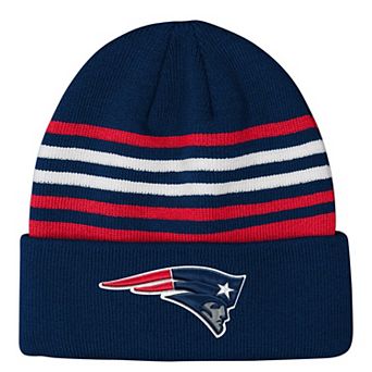Youth Outerstuff Navy New England Patriots Essentials Cuffed Knit Hat