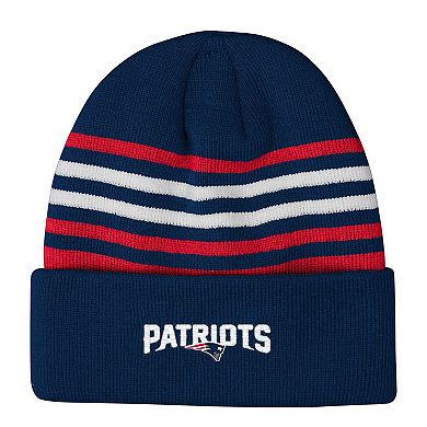 Youth Outerstuff Navy New England Patriots Essentials Cuffed Knit Hat