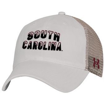 Men's Under Armour Stone South Carolina Gamecocks College Essentials Adjustable Trucker Hat