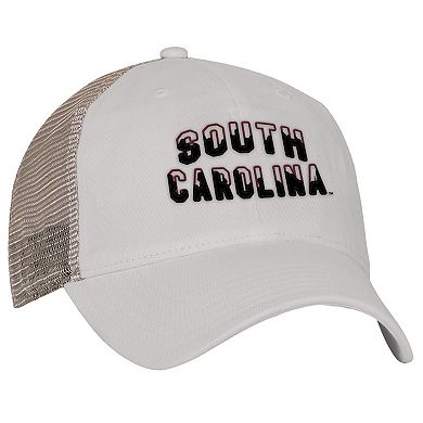 Men's Under Armour Stone South Carolina Gamecocks College Essentials Adjustable Trucker Hat