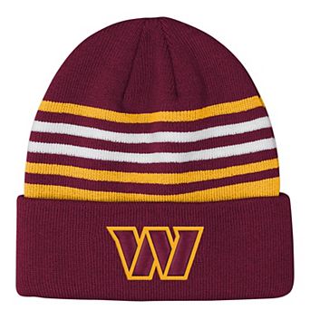 Youth Outerstuff Burgundy Washington Commanders Essentials Cuffed Knit Hat