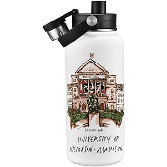 Wisconsin Badgers Laura Wilcox Watercolors 34oz. Water Bottle