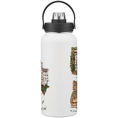 Wisconsin Badgers Laura Wilcox Watercolors 34oz. Water Bottle