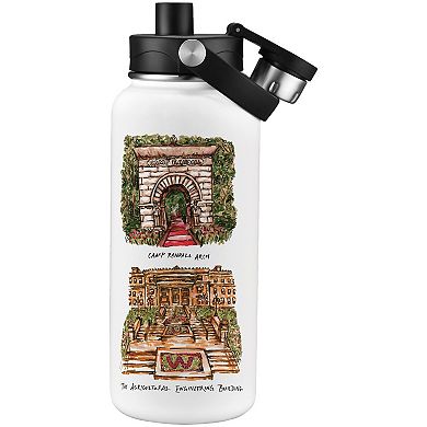 Wisconsin Badgers Laura Wilcox Watercolors 34oz. Water Bottle