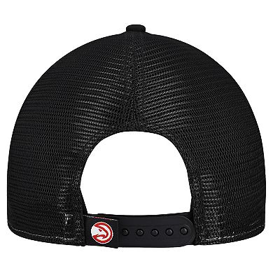 Men's New Era Red/Black Atlanta Hawks Outdoor Split Panel 9FIFTY Snapback Hat