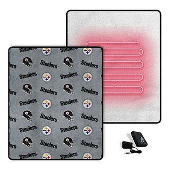 "Pegasus Pittsburgh Steelers Scattered Logos 60"" x 70"" Heated Blanket"