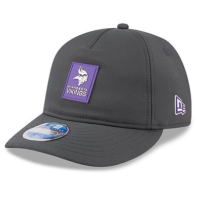 Men's New Era Charcoal Minnesota Vikings 2025 Sideline Cold Weather Retro Crown 59FIFTY Fitted Hat
