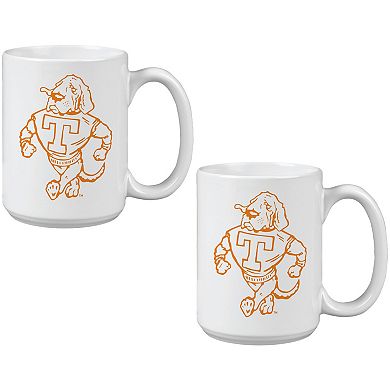 Tennessee Volunteers Two Pack 15oz. Vault Sketch Ceramic Mug Set