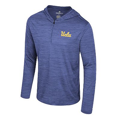 Men's Colosseum Blue UCLA Bruins Always Sunny Lightweight Quarter-Zip Hoodie