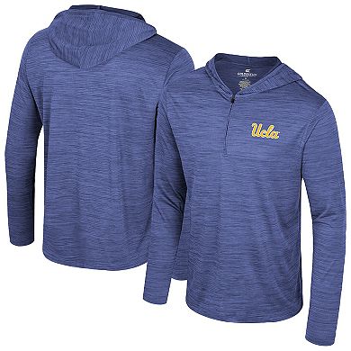 Men's Colosseum Blue UCLA Bruins Always Sunny Lightweight Quarter-Zip Hoodie