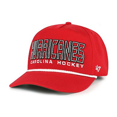 Men's '47 Red Carolina Hurricanes Byline Hitch Adjustable Hat