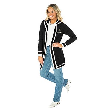 Women's Gameday Couture Black Colorado Buffaloes Tri-Blend Rounded Stripe Cardigan
