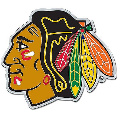 WinCraft Chicago Blackhawks Colored Chrome Auto Emblem