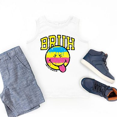 SmileyWorld Bruh Paint Drip Distressed - Youth Tank Top