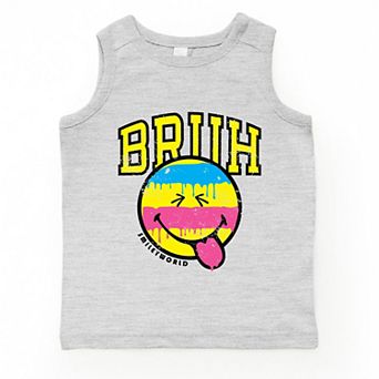 SmileyWorld Bruh Paint Drip Distressed - Youth Tank Top