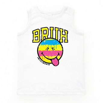 SmileyWorld Bruh Paint Drip Distressed - Youth Tank Top