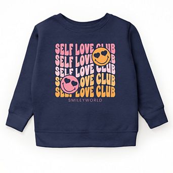 SmileyWorld Self Love Club Wave - Youth Graphic Sweatshirt