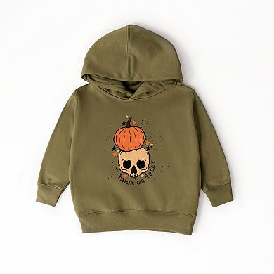 Trick Or Treat Skull - Toddler Hoodie