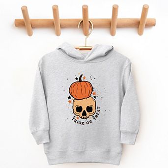 Trick Or Treat Skull - Toddler Hoodie
