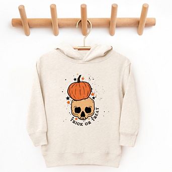 Trick Or Treat Skull - Toddler Hoodie