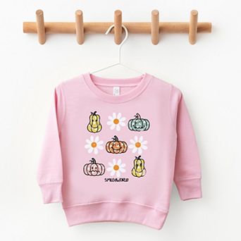 SmileyWorld Pumpkin Daisies Chart - Toddler Graphic Sweatshirt