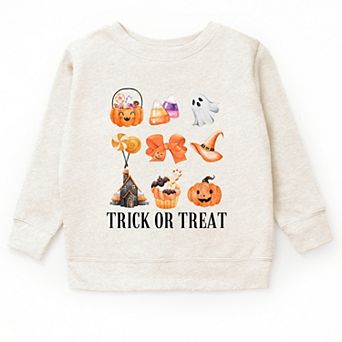 Trick Or Treat Chart - Youth Graphic Sweatshirt