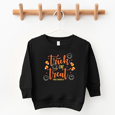 SmileyWorld Trick or Treat Candy - Toddler Graphic Sweatshirt