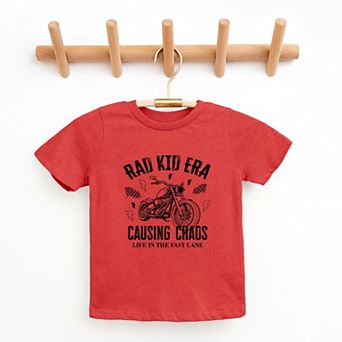 Rad Kid Era Causing Chaos - Youth Short Sleeve Graphic T-Shirt