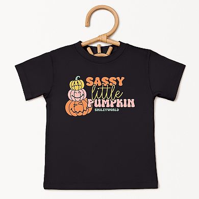 SmileyWorld Sassy Little Pumpkin - Toddler Short Sleeve Graphic T-Shirt