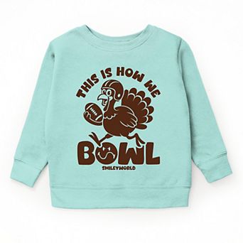 SmileyWorld This Is How We Bowl Turkey - Youth Graphic Sweatshirt