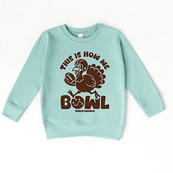 SmileyWorld This Is How We Bowl Turkey - Toddler Graphic Sweatshirt