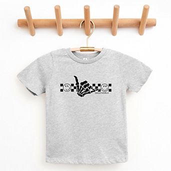 SmileyWorld Skeleton Hang Loose - Youth Short Sleeve Graphic T-Shirt