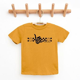 SmileyWorld Skeleton Hang Loose - Youth Short Sleeve Graphic T-Shirt