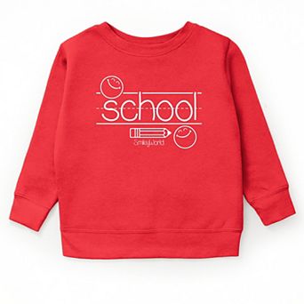 SmileyWorld School Handwriting Lines - Youth Graphic Sweatshirt