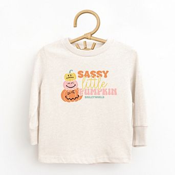 SmileyWorld Sassy Little Pumpkin - Toddler Long Sleeve Graphic Tee