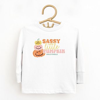 SmileyWorld Sassy Little Pumpkin - Toddler Long Sleeve Graphic Tee