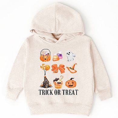Trick Or Treat Chart - Toddler Hoodie