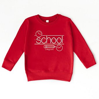 SmileyWorld School Handwriting Lines - Toddler Graphic Sweatshirt
