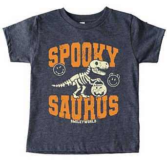 SmileyWorld Spooky Saurus - Toddler Short Sleeve Graphic T-Shirt