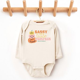 SmileyWorld Sassy Little Pumpkin - Baby Long Sleeve Bodysuit