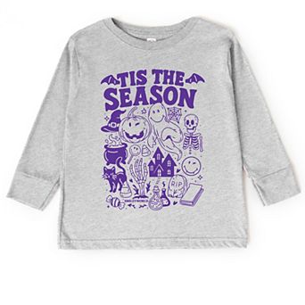 SmileyWorld Tis The Season Halloween - Toddler Long Sleeve Graphic Tee