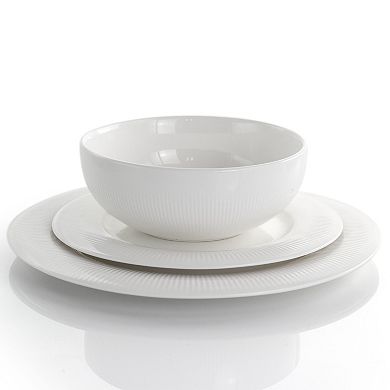 Pallene 20 Piece Porcelain Dinnerware Set in White
