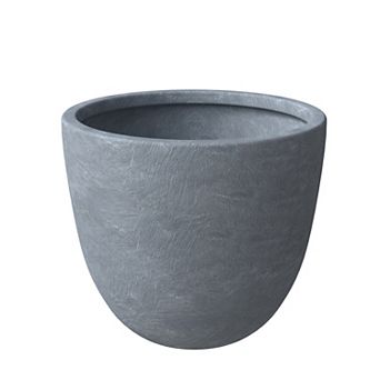 LeisureMod Dahlia Series Poly Stone Planter