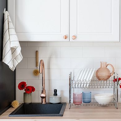 2Pcs Wall Mounted Oval Towel Ring ABS Hanging Holder Self-Adhesive for Bathroom Kitchen