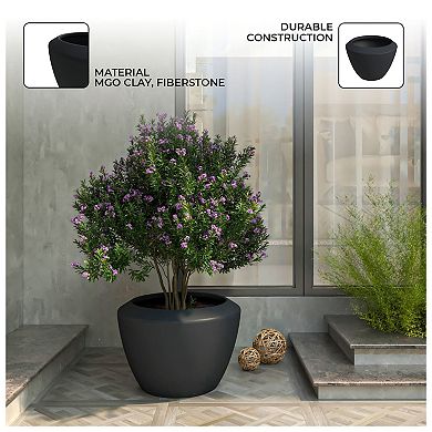 LeisureMod Verdura Series Cubic Poly Stone Dotted Planter