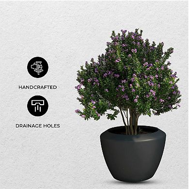 LeisureMod Verdura Series Cubic Poly Stone Dotted Planter