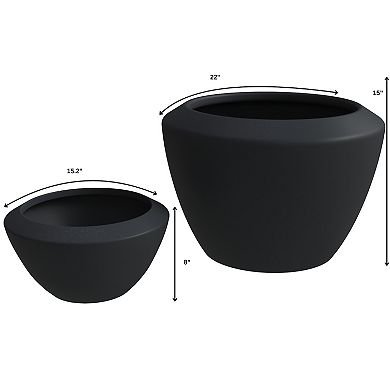 LeisureMod Verdura Series Cubic Poly Stone Dotted Planter