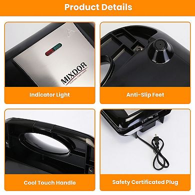 Mini Donut Maker for Kids with 16 Holes, Nonstick Plates & Overheat Protection