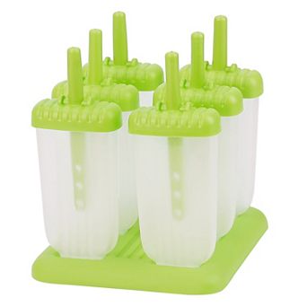 6 pc Reusable Popsicle Molds DIY Ice Cream & Ice Pop Maker for Homemade Snacks